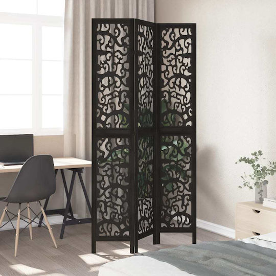 vidaXL Dekorativer Raumteiler Hölzernes mit 3 Paneelen 105x220cm