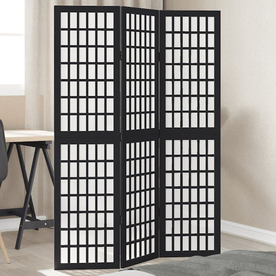 vidaXL Decorativ Paravan Lemn cu 3 Panouri 105x160cm
