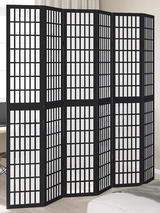 vidaXL Decorativ Paravan Lemn cu 6 Panouri 210x220cm