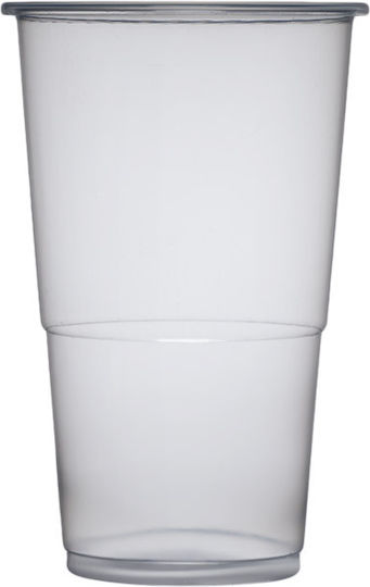 Intertan Ποτήρι μιας Χρήσης Πλαστικό Διάφανο 330ml 50τμχ