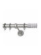 Металик Корниз Genoa Classic Φ25мм 200бр Nikel satin