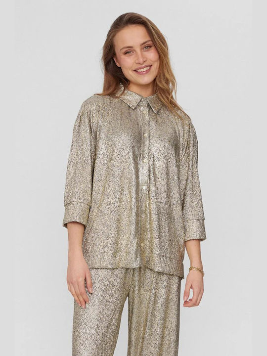 Numph Women's Blouse Silver