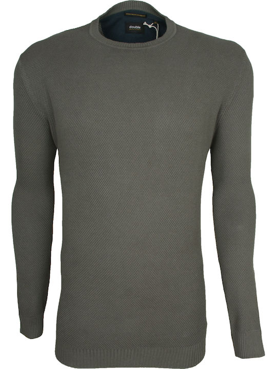 Double Long Sleeve Blouse Khaki
