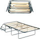 Foldable Guest Bed Without Mattress Single Blac...