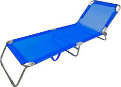 Sunbed Summer Club Metal Φ18mm 188x55x24cm Blue