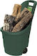 Garden Cart Log Transport Plastic Two-wheel 60lt