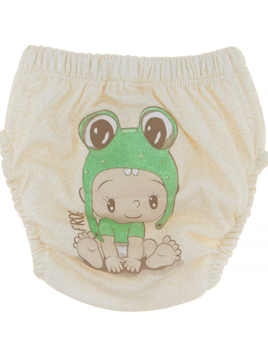 Poopes Frog Kids' Brief Yellow