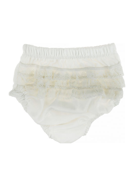 Biyo Cute With Lace Παιδικό Βρακάκι Εκρού