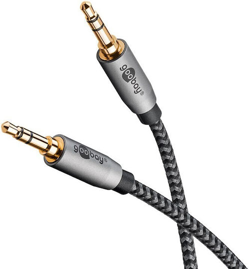Goobay Plus 2m Textile 3.5mm Jack Audio Cable X2