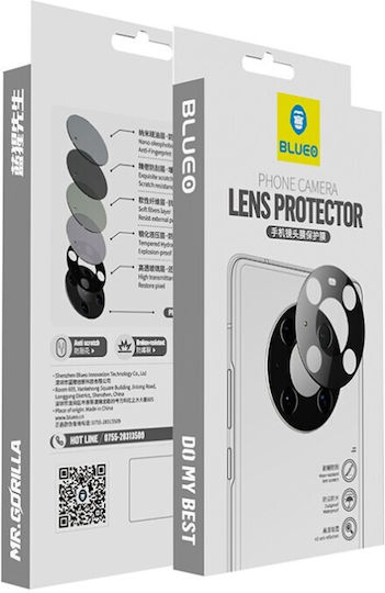 Blueo Προστασία Κάμερας Tempered Glass Μαύρο για το Galaxy S23 Ultra