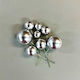 Silver Ball Toppers 4 Sizes 20pcs