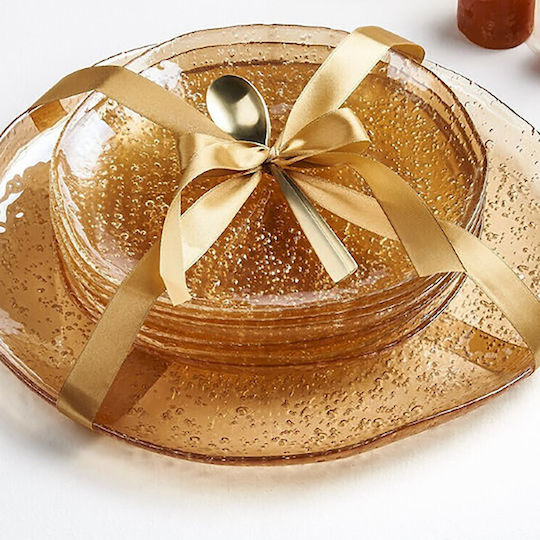 Cryspo Trio Amber Plate Desert Brown 7pcs