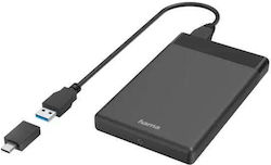 Hama Festplatten-Schublade 2,5" SSD HDD USB 3.2 Gen 1 SATA III Schwarz