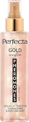 Perfecta Glamour Essence Premium Luxurious Body Mist With Golden Shimmer Perfume Spray with Pheromones 200ml