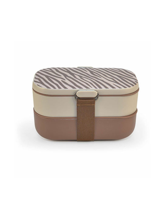 Iris Barcelona Lunchbox Kunststoff Braun 1350ml 1Stück