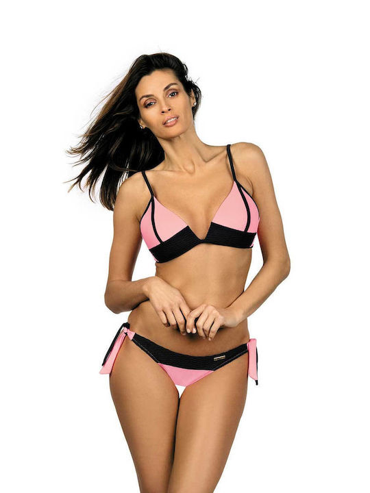 Marko Bikini Set Top & Slip Bottom Pink