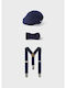 Mayoral Kids' Hat Fabric Beret Navy Blue