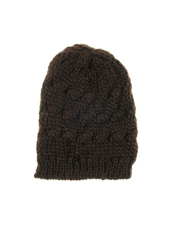 Georgia Accessories Braunes Gestricktes Kinder Beanie