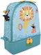 Insulated Lunch Bag 5L Kids Blue Funny Jungle Snack Rico