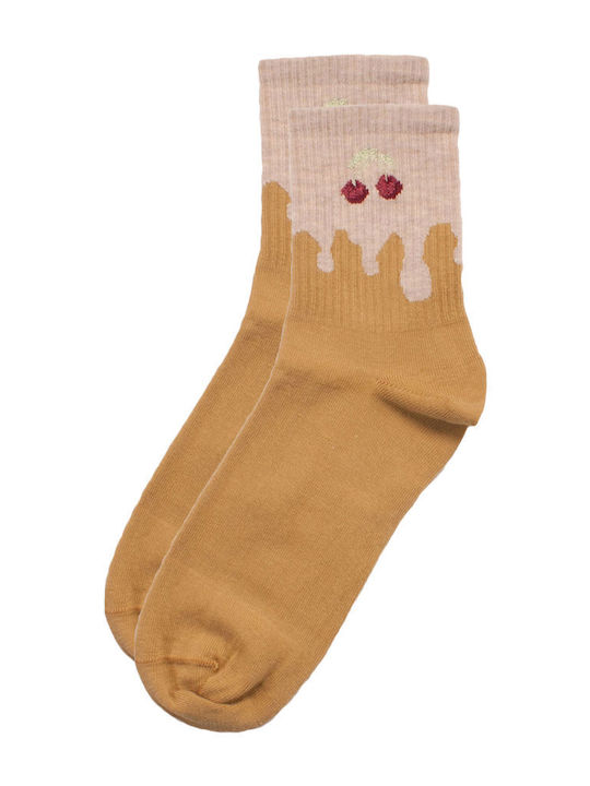 Livoni Femei Șosete Mustard 1Pachet