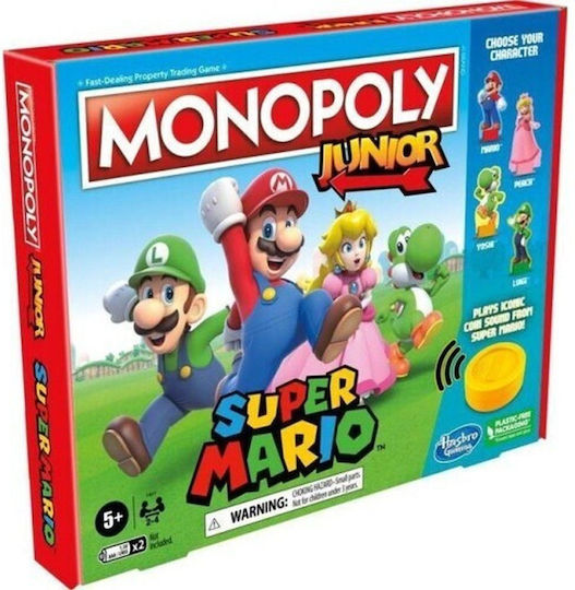 Brettspiel Monopoly Junior Super Mario für 2-4 Spieler 5+ Jahre Hasbro