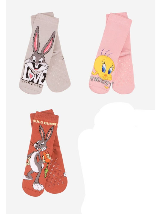 Disney Παιδικές Κάλτσες Looney Tunes Πολύχρωμο 3 Ζευγάρια