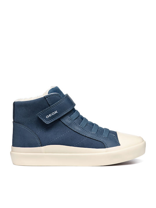Geox Gisli Kids Boots with Velcro Blue