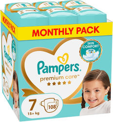 Pampers Premium Care No. 7 για 15+kg Pampers Premium Care No. 7 για 15+kg