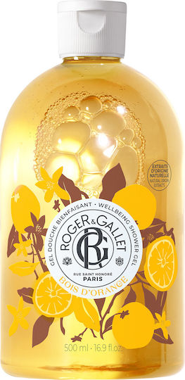 Roger & Gallet Bois D'orange Bubble Bath Gel With Glycerin & Citrus Fruits Scent 500ml