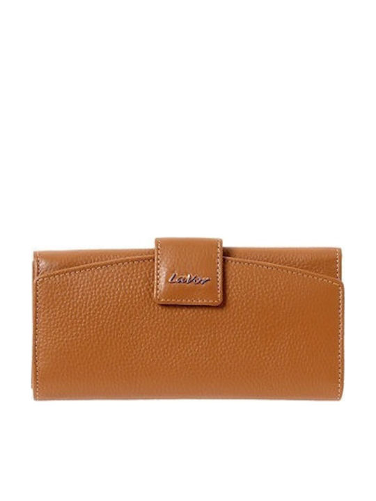 Lavor Leather Women's Wallet with RFID Tabac Brown