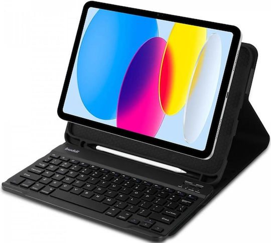 Buddi Zuna Flip Cover με Πληκτρολόγιο Μαύρη (iPad Pro 2024 11")