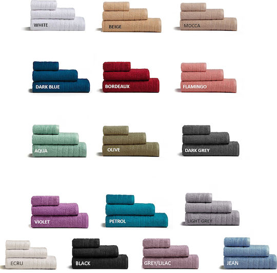 Melinen Facecloth Fresca 50x90cm Dark Aqua Weight 500gr/m²
