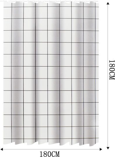 Tpster Κουρτίνα Μπάνιου 180x180cm