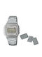 Casio Ceas Digital De Bărbați 38mm Cu Baterie Și Brățară Din Metal Argintie