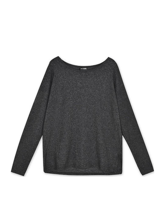 BodyTalk Women's Sports Long Sleeve Black Blouse
