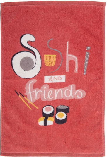 Nef-Nef Homeware Tea Towel from 100% Cotton in Orange Color 40x60cm