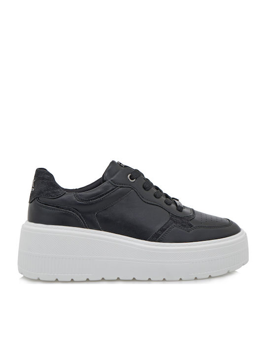 Γυναικεία Flatforms Sneakers Μαύρο Φίδι