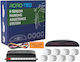 M-Tech Car Parking System Back with Screen and 8 Sensors 21.5mm in Silver Color