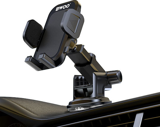 BWOO Car Mobile Mount 4.7" - 6.7" with Adjustable Hooks Black