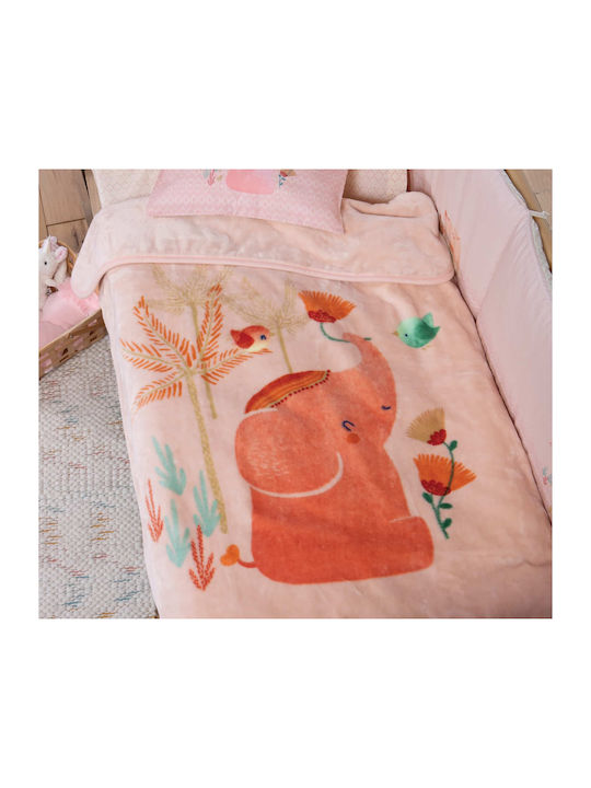 Nef-Nef Homeware Blanket Nursery Swaddling Blankets Indonesia Velvet Orange Indonesia 75x100cm