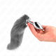 Kink Anal Plug L 10 X 4 Cm Synthetic Tail 40 Cm Grey Product Code D-240672