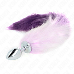 Kink Anal Plug S 7 X 3 Cm Synthetic Tail 40 Cm Purple Product Code D-240673