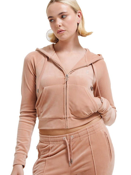 Juicy Couture Γυναικεία Ζακέτα Φούτερ Βελουτέ μ...