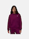 Brooklyn Women's Sweatshirt Hooded Burgundy