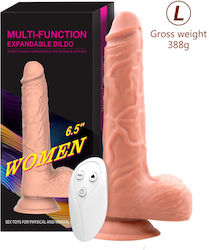 Thrusting Multi Functional Expandable Realistic Vibrator 6.5 Inch Thrusting Multi Functional Expandable Realistic Vibrator 6.5 Inch