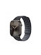 Curea Magnetică pentru Smartwatch Thd Compatibilă cu Apple Watch 46 mm Seria 10 Mărime Universală Negru