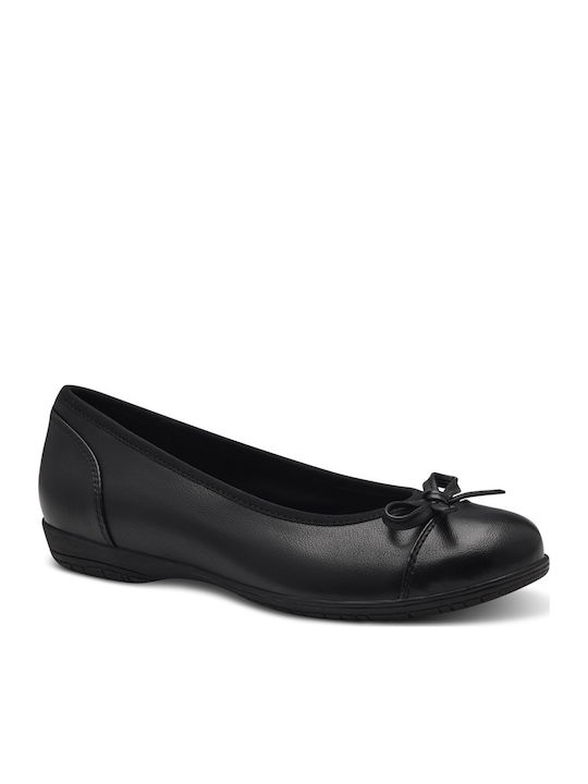 Damen Ballerinas Anatomisch Schwarze