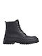 Drop 3 Lincoln Top Leather Black Men's Boots with Zipper