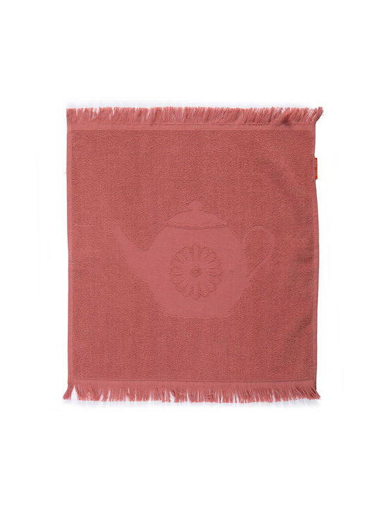 Nef-Nef Homeware Tea Towel made of 100% Cotton in Orange Color 50x50cm 1pcs