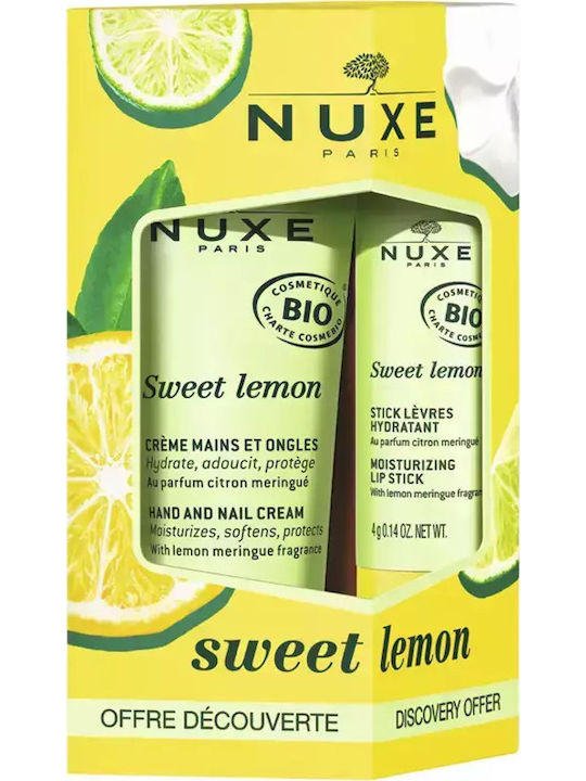 Nuxe Sweet Lemon Σετ Περιποίησης για Ενυδάτωση & Καθαρισμό Σώματος 2τμχ